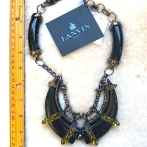 Lanvin big 18” necklace missing some crystals